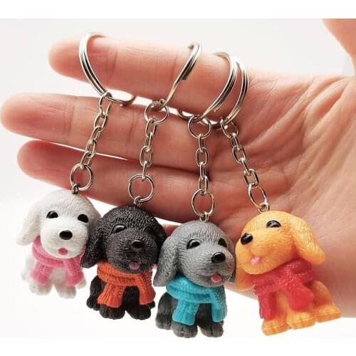 Cartoon Teddy Keychain Couple Friends Gift Keychain Accessories Fashion Car Key chain Pendant Mens Charm Creative Fun Keychain