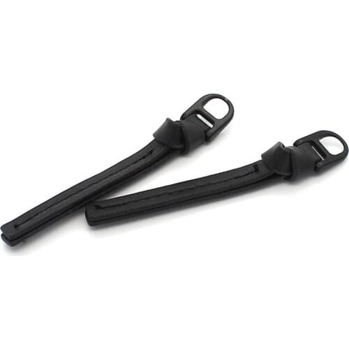 2 Pcs Leather Zipper Pull Puller End Replacement Kit Fastener Zip Slider for Backpack Luggage DIY Zipper Repair Sewing Accessory