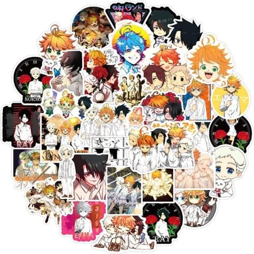 10/30/50pcs/pack Japanese anime The Promised Neverland Stickers Lable For Furniture Wall Desk Chair Toy Car Computer Motorcycle