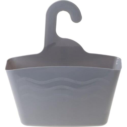 Wall Mount Multi-layer Plastic Hanging Shower Basket Bathroom Organizer Racks Household Storage Basket