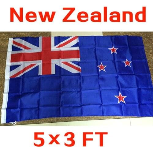 NEW 90x150cm 3x5 feet New Zealand Flag Polyester Custom Banner Flying Size new Zealand flag