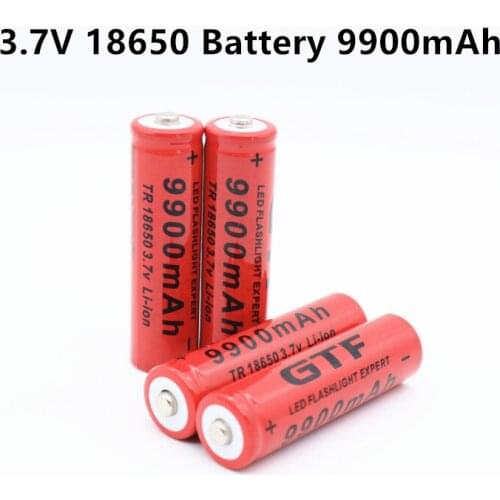New 3.7V 18650 Battery 9900mAh lithium battery rechargeable lithium battery for flashlight Torch Accumulator Cell