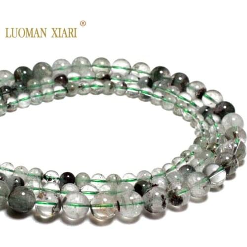 Wholesale AAA+ 100% Natural Garden Crystal Round Stone Beads For Jewelry Making DIY Bracelet Necklace 6/8/10/12 MM Strand beads