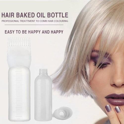 Empty Hair Dye Bottle With Applicator Brush Dispensing Salon Hair Coloring Dyeing Bottles Hairdressing Styling Tool 120ML
