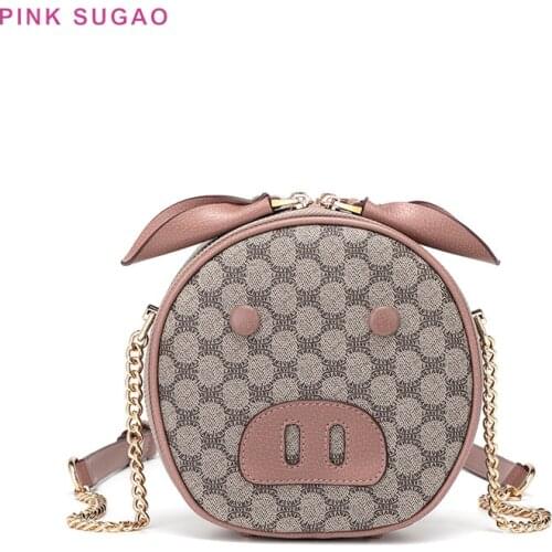 Pink Sugao luxury handbags women bags designer women shoulder bag leather purses and handbags crossbody bags for women 2019 new