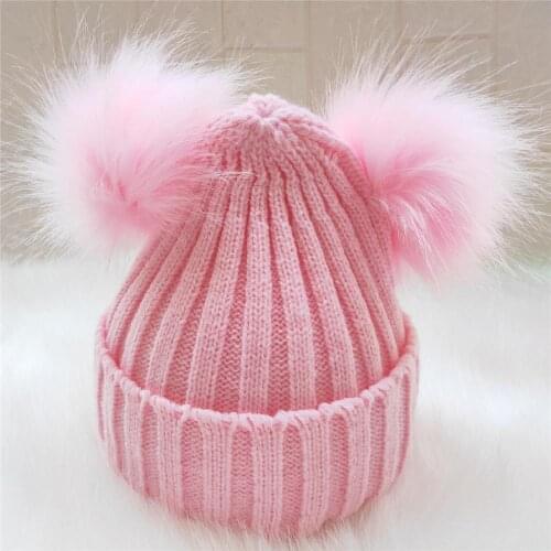 Baby Hat for Newborns Childrens Autumn and Winter Knitted Wool Hat Infant Caps Boys and Girl Cap Warm Thicken Hat for New Born