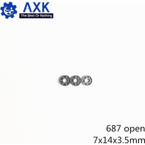 687 Ball Bearing 7x14x3.5 mm 2pcs/ 10PCS ABEC-1 Non Standard Deep Groove Open Bearings