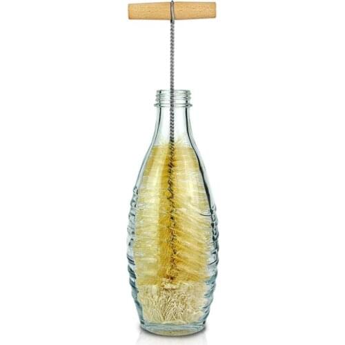 Bottle Cleaning Bristle Brush with Wooden Handle for Bottles