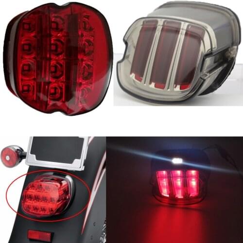 12V Bike Motorcycle Lights Rear Fender Edge Red LED Brake Tail light Motocycle For harle Touring Sportster Eagle Claw Tail Lamp