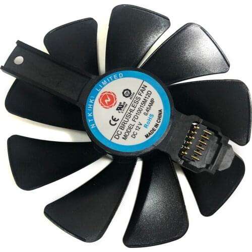 6pin 95MM FD10015M12D GPU VGA Graphics Cooler Fan For Sapphire Video Card Cooling