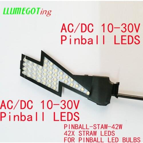 2pcs Super Brightness Thunder Lightning Flash Shape Non polarity AC DC 10V-30V Pinball Game Machine Led Bulb Lamps Lights