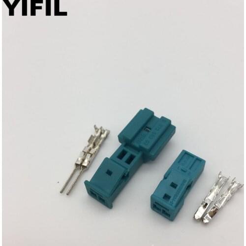 100sets/lot 2 Pin/Way Male Female Auto Unsealed Connector Car Speaker Plug Stereo Housing Electrical Wire Connectors For BMW