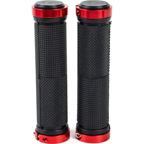 2pcs/1Pair Bicycle MTB Handlebar Cover Grips Smooth Soft Rubber Anti-slip Mountain Road Cycling Bike Handle Grip Lock Bar End