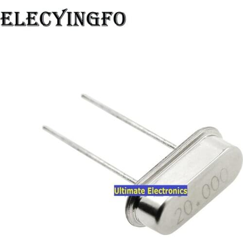 40pcs Passive crystal HC-49S 20MHZ 20M Crystalline DIP 2feet