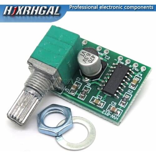 5pcs Mini PAM8403 DC 5V 2 Channel USB Digital Audio Amplifier Board Module 2 * 3W Volume Control with Potentionmeter