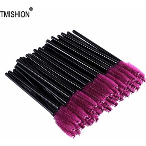 50Pcs Disposable Eyelash Brush Synthetic Fiber Make Up Eyelash Brushes Mascara Applicator Wand Makeup Eyelash Brush