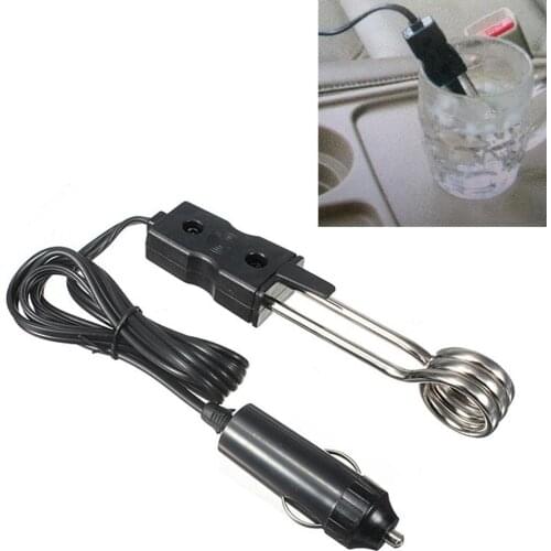 12V Car Drink Heater Auto Electric Immersion Liquid Tea Coffee Water Heater New Portable Safe 12V Car Immersion Heater Auto Elec