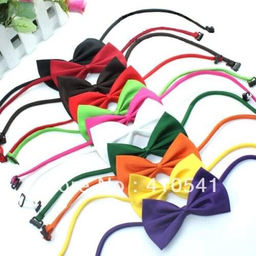 DHL Free Shipping Pet Dog Tie Wedding butterfly Bow Tie Dog Cat personality Bowtie Pet Necktie Adjustable Collar Party tie