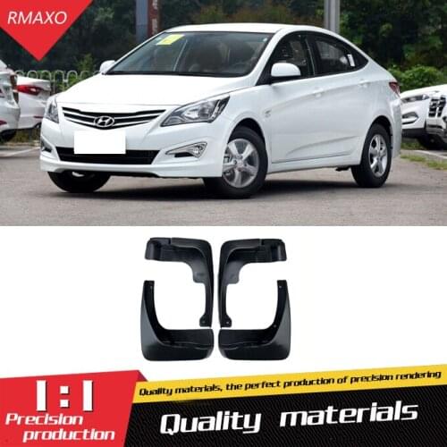 For Verna 2016-2017 Mudflaps Splash Guards Front With the color and rear Mud Flap Mudguards Fender Modified special