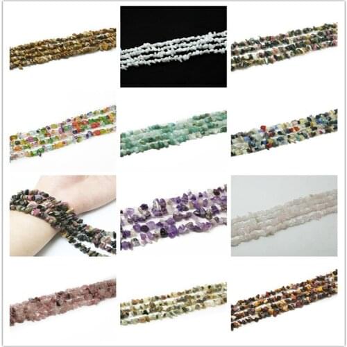 5-8mm 87cm/str Natural Stone Freeform Gravel Loose Chip Beads For Jewellery Making Bracelet Strand Necklace DIY