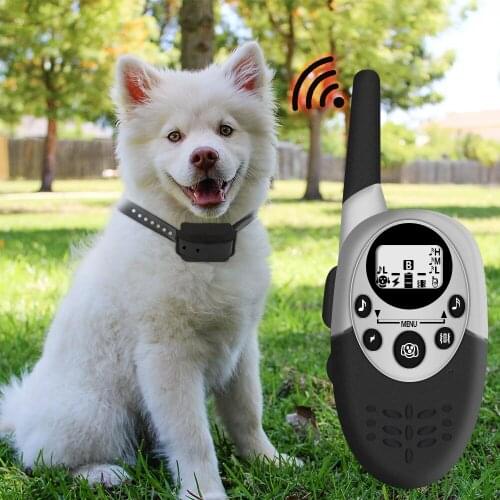 Electric Dog Training Collar 1000m Pet Remote Control Waterproof Rechargeable Shock Vibration Collar Trainer Device Pet Suppli