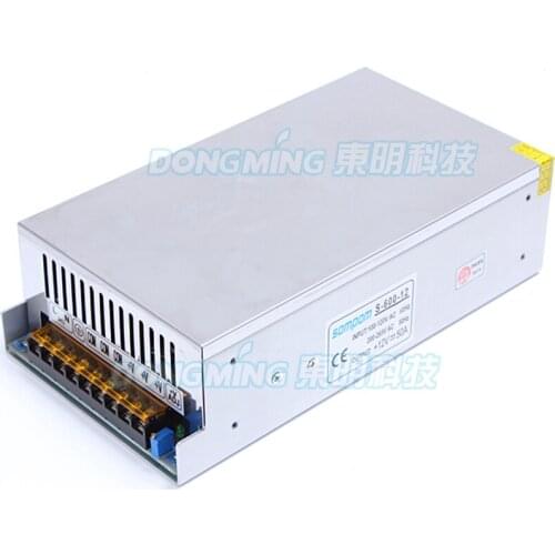 HOT 12V 50A 600W 100-264V electronic transformer high quality safy led current driver for LED strip 3528 5050 power supply