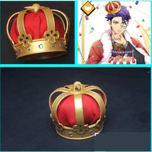 Hand Tour A3! Cosplay Juza Hyodo Crown Head Clip Headwear Hairpin Halloween Cosplay Props Accessories