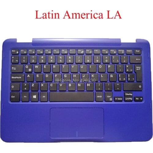 Laptop Palmrest LA keyboard For DELL For Inspiron 11 3168 3169 P25T 07C1R1 7C1R1 0R52NT R52NT 460.06Q09.0004 Latin America new