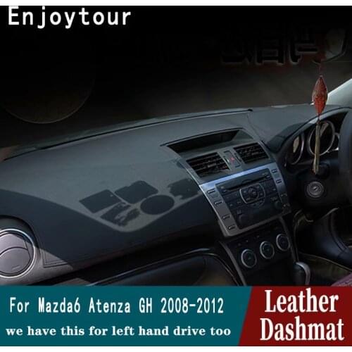 For Mazda 6 ATENZA 2007 2008 2009 2010 2011 2012 Leather Dashmat Dashboard Cover Pad Dash Mat Carpet Car-styling Accessories RHD