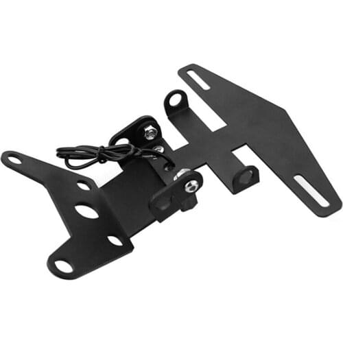 Motorcycle License Plate Holder Bracket with LED Tail Light Frame Mount for SUZUKI GSX250R 2013-2020