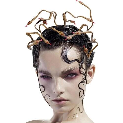 Medusa Snake Headband Halloween Vintage Medusa Cosplay Costume Headpiece Party Supplies