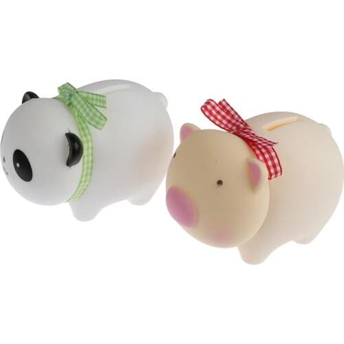 Cute Cartoon Piggy Bank Money Box Saving Cash Coin Animal Kids Toys Gifts Baby Room Desktop Decorative Nursery Ornament