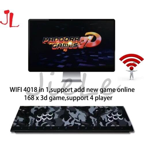NEW Pandora box 3d WiFi 4018 in 1 Classic Home Console WiFi Arcade Game Device Dual Joystick HDMI VGA Interface 168 x 3D