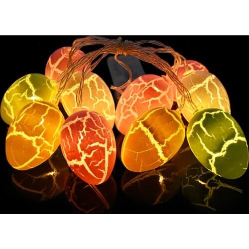 10LED Easter Decorations for Home Rabbit Egg LED Strip Light DIY Easter Eggs Kids Easter Gifts Happy Easter Party Decorations