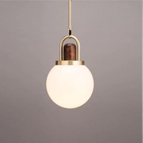 Modern LED Glass Pendant lights Bedroom Bedside Dining room Home decor Hanging lamp Bar coffee shop White Suspension luminaire