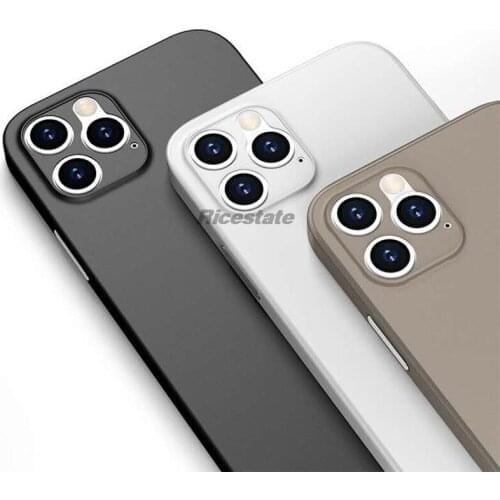 0.4 mm Ultra thin Matte Phone case For iphone 12 mini 12 Pro 12Pro Max 12mini cover for iphone 11 Pro Max Camera protection Caqa