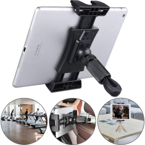Universal Bike Tablet Holder for iPad Samsung Pad Adjustable Gym Handlebar Clip Stand for iPad for 4.7-12.9 inch Mobile Devices