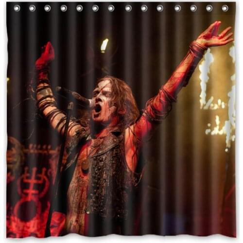 Watain Polyester Waterproof Shower Curtain 71*71 inch Mildew Resistant Bath Curtain Bathroom Decor 12pc Hooks