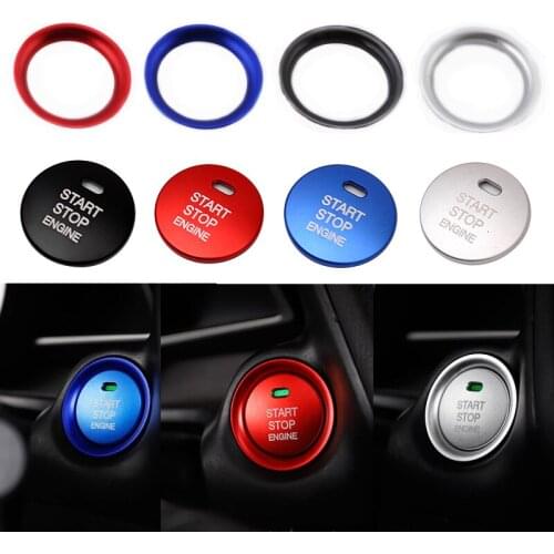 1pc Car Engine Start Button System Cover Rings Button Start Sticker Decoration For Mazda 3 BM BN Axela Atenza CX-3 CX3 CX-4