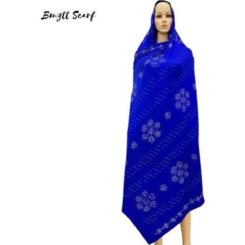 2020New Hindu scarf turban，Outdoor scarf with embroidery and diamonds, large size 215 * 115cm wrap head scarf，BF-012
