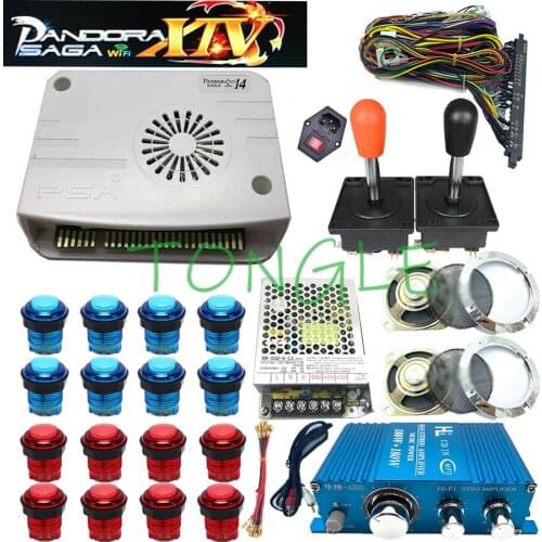 Wifi 3D Pandora Box Saga 4800 In 1 Arcade Game Board Video Game Console DIY Kit LED Push Button Copy Sanwa Joystick 2 Players