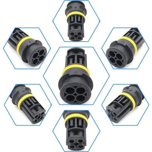 4 Pin Female Electrical Connector pbt Fit For Sensor