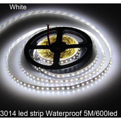 5M SMD 3014 600Leds 120leds/m LED strip light DC 12V white warm white red green bule yellow for indoor led decoration lights