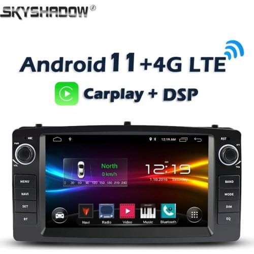 7" DSP Android 10.0 2GB + 32GB Carplay Car DVD Player GPS Map WIFI Bluetooth RDS Radio For For TOYOTA Corolla E120 e 120 BYD F3