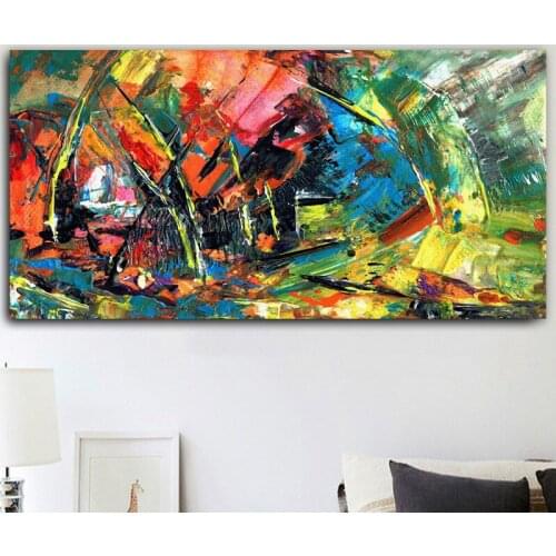 Large Size Watercolor Abstract coloful art diamond painting Full Square Round Drill 5D DIY mosaic diamond embroidery home decor