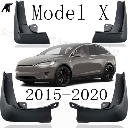 For Tesla Model X 2015 2016 2017 2018 2019 2020 Mudflaps Splash Guards Flap Mudguards OE Styled Molded Car Mud Flaps