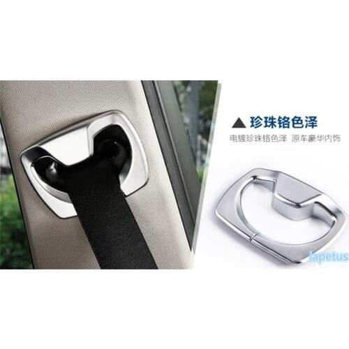 Lapetus Pillar B Seat Safety Belt Decoration Frame Cover Trim 2 Pcs Fit For BMW 3 Series F30 316i 320i 328i 2013 - 2017 ABS