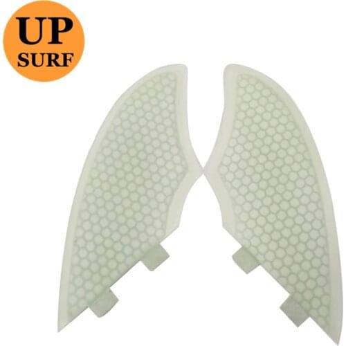Surfboard FCS Keel Fin FCS Fins clear Honeycomb Twin fin set Sell Fiberglass Surfboard fins In Surfing 2 Colors