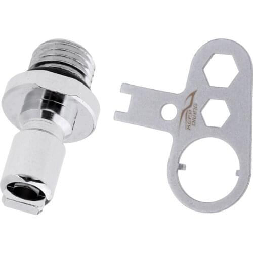 Scuba Diving BCD Power Inflator Tool K Type Valve Removal Installer & Nipple