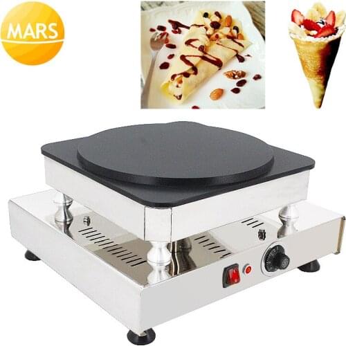 Commercial French and Japanese Pancake Machines Electric Savory Crepes Maker Griddle Baking Irons Plates